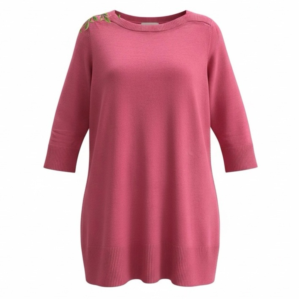 Classic Women's Crewneck Sweater - Pink - Picture 2 of 4
